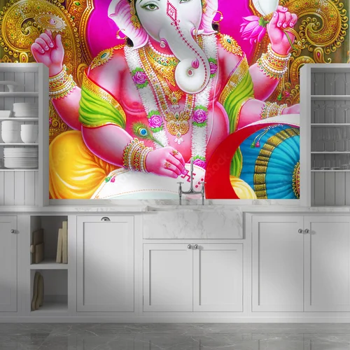 Boski Ganesh w harmonii kolorów
