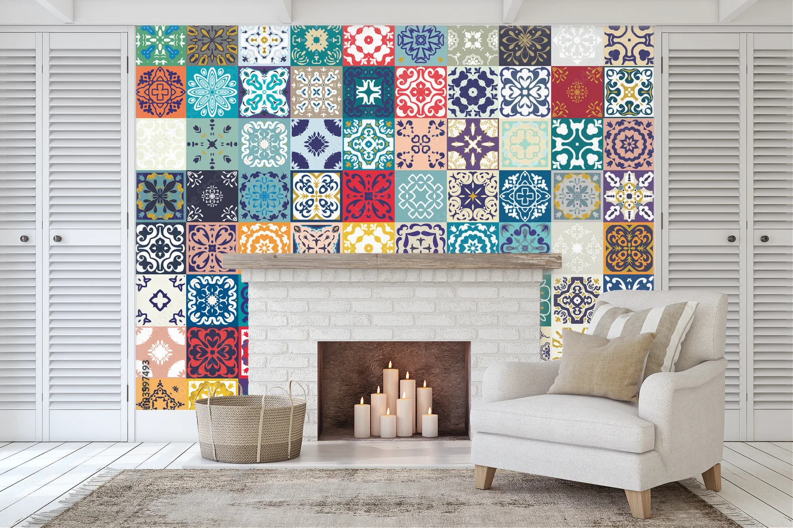 Zachwycający patchwork kwiatowy w orientalnych barwach