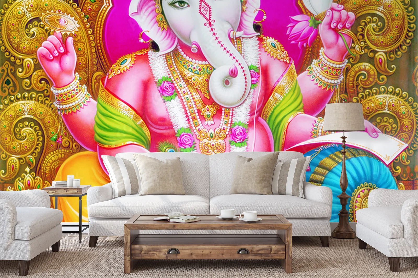 Boski Ganesh w harmonii kolorów