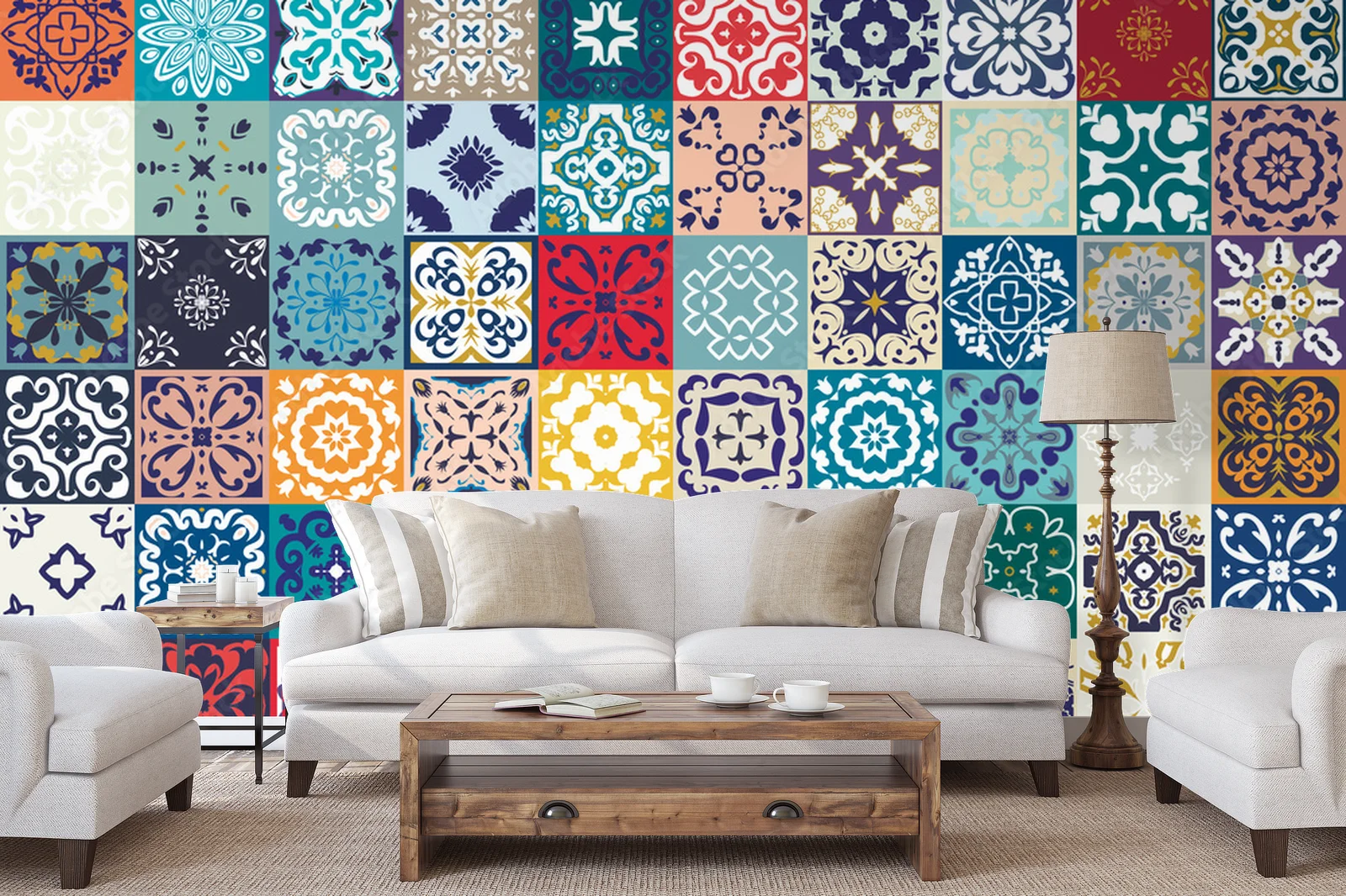 Zachwycający patchwork kwiatowy w orientalnych barwach