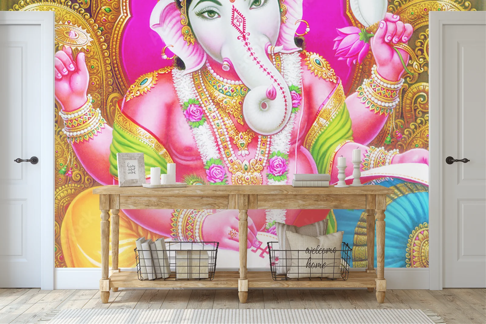 Boski Ganesh w harmonii kolorów