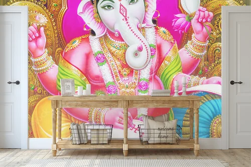 Boski Ganesh w harmonii kolorów