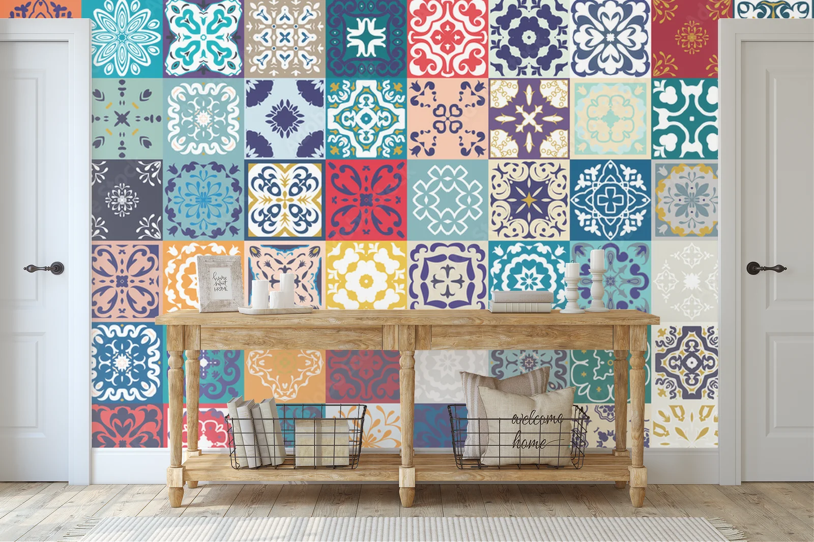 Zachwycający patchwork kwiatowy w orientalnych barwach