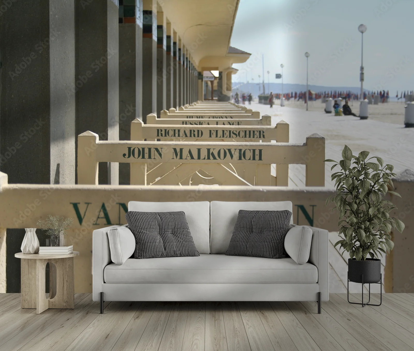 Promenada Deauville w subtelnych biało-niebieskich tonach