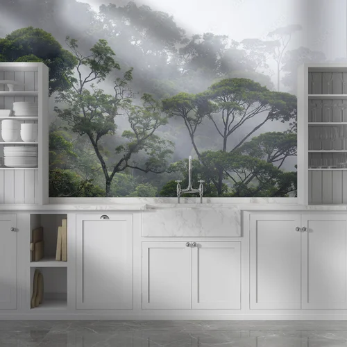 Misty Jungle - Zielony raj w odcieniach pastelowych