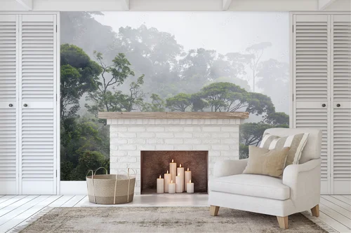 Misty Jungle - Zielony raj w odcieniach pastelowych