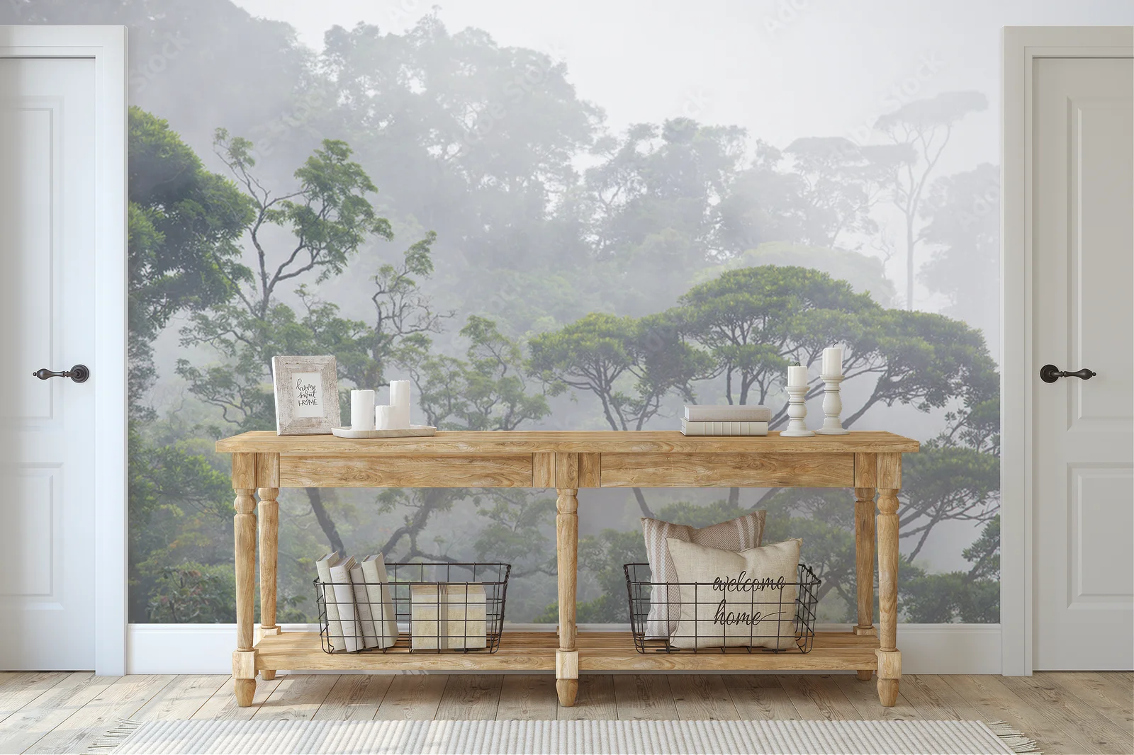 Misty Jungle - Zielony raj w odcieniach pastelowych