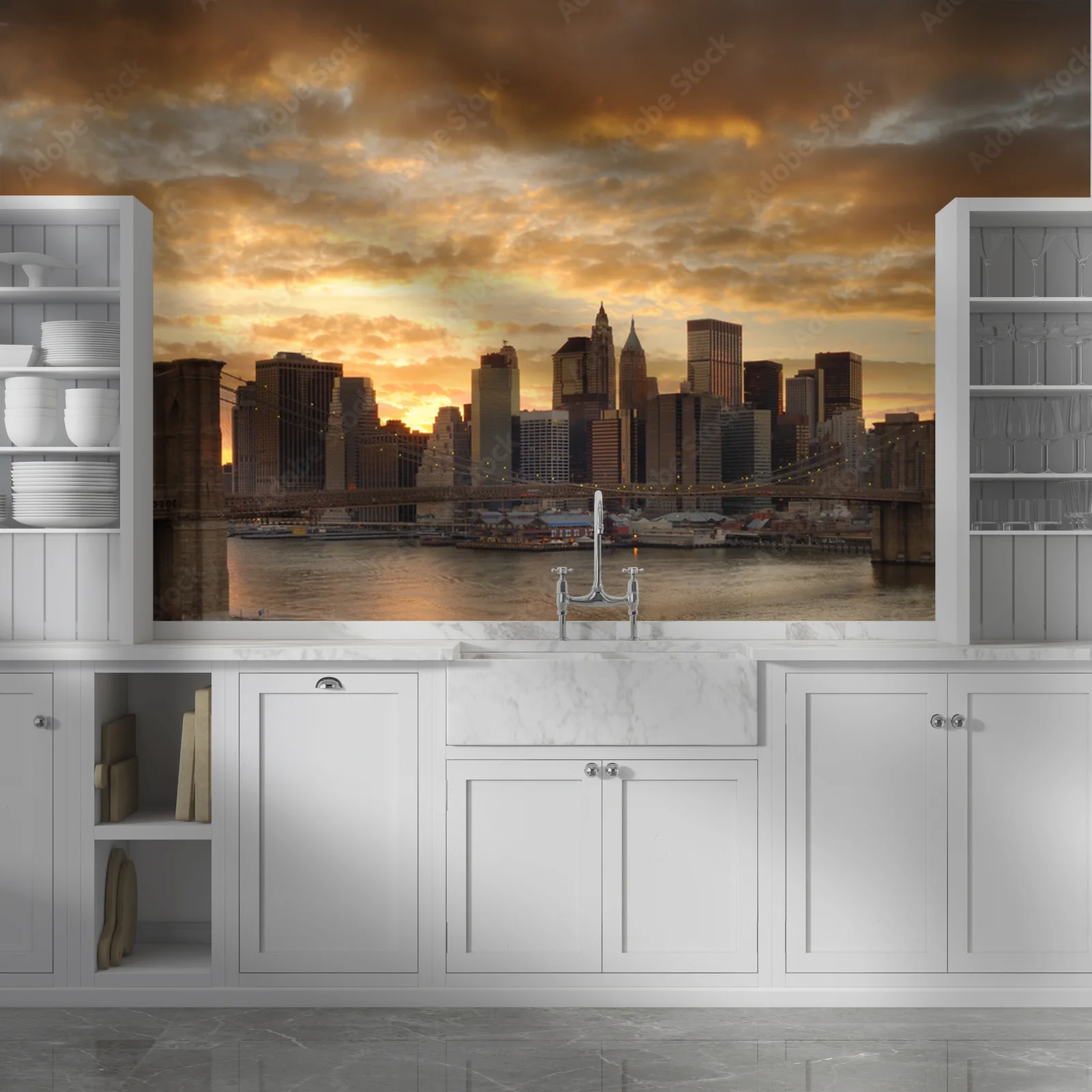 Zachwycający Manhattan w eleganckich odcieniach brązu