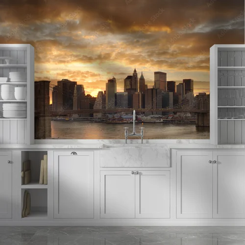 Zachwycający Manhattan w eleganckich odcieniach brązu