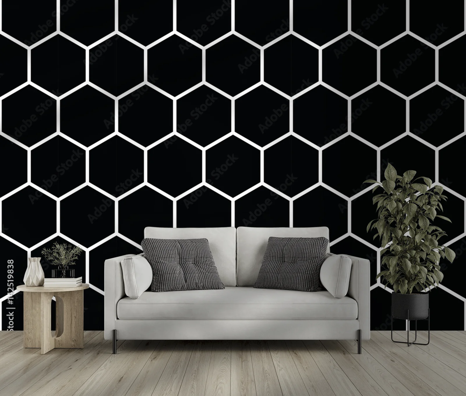 Elegancja geometryczna w monochromatycznych odcieniach