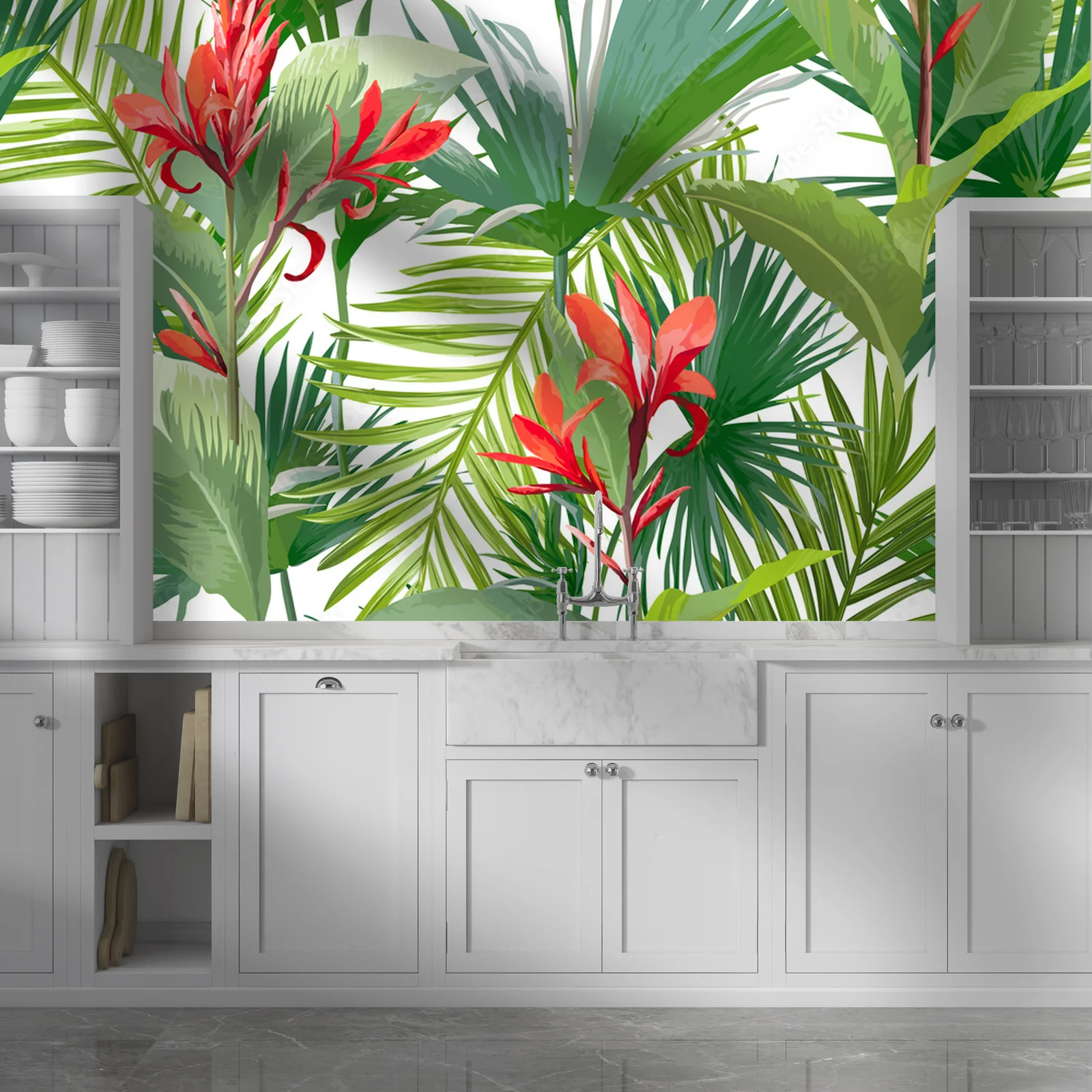Egzotyczny urok tropikalnych palm i kwiatów