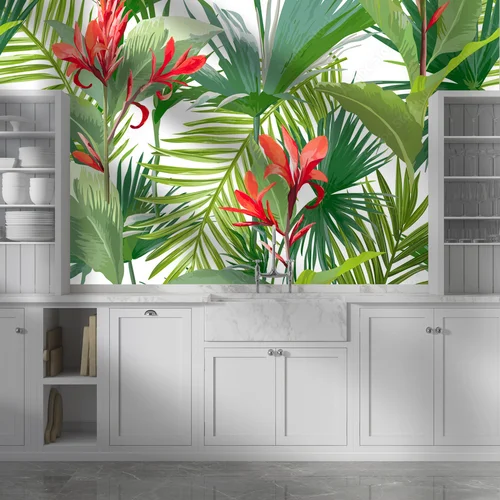 Egzotyczny urok tropikalnych palm i kwiatów