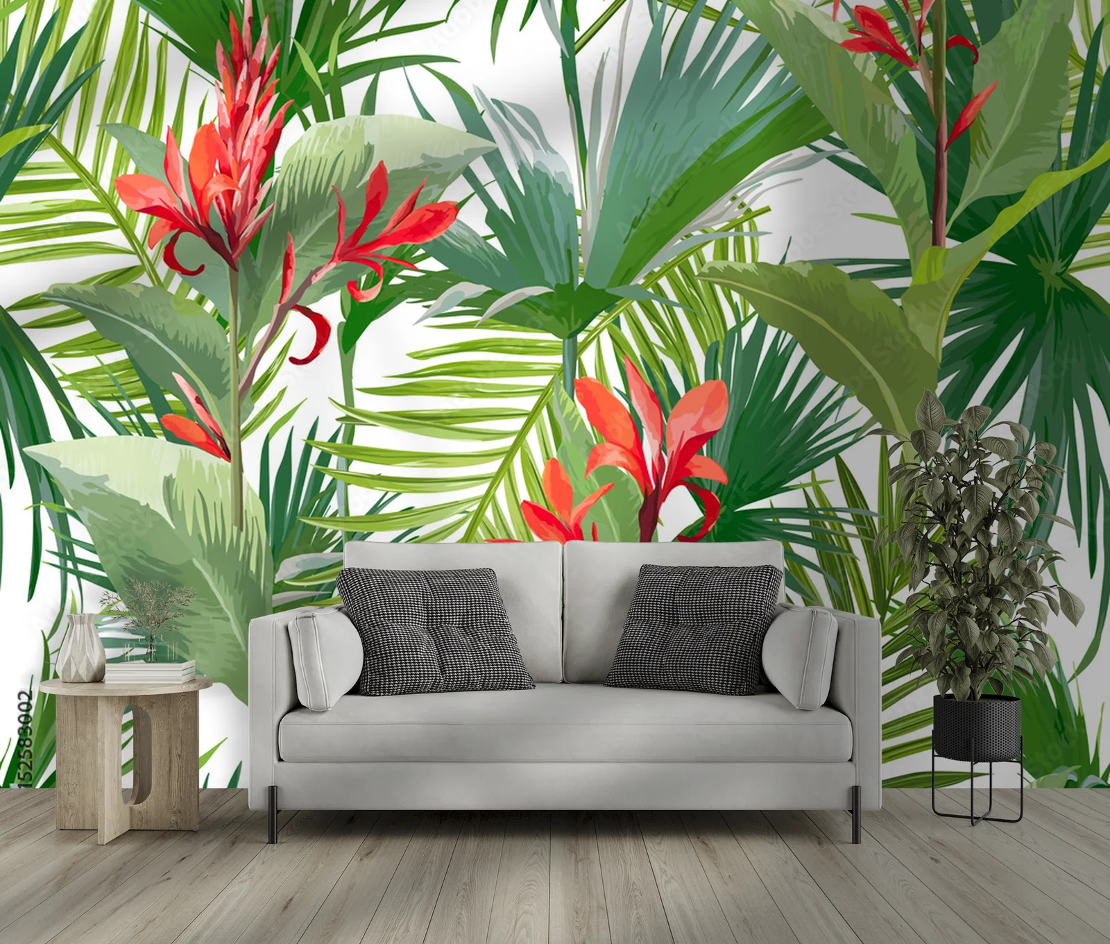 Egzotyczny urok tropikalnych palm i kwiatów