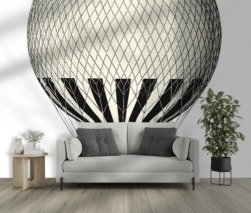 Vintage balon w romantycznym stylu