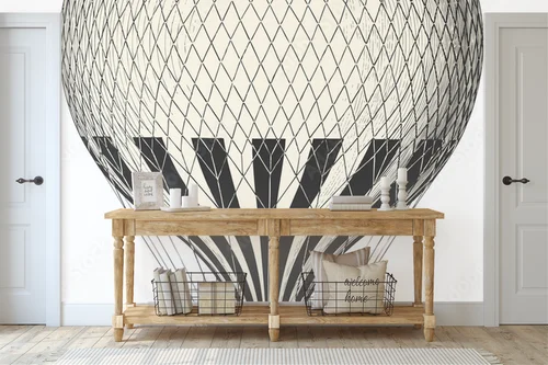 Vintage balon w romantycznym stylu