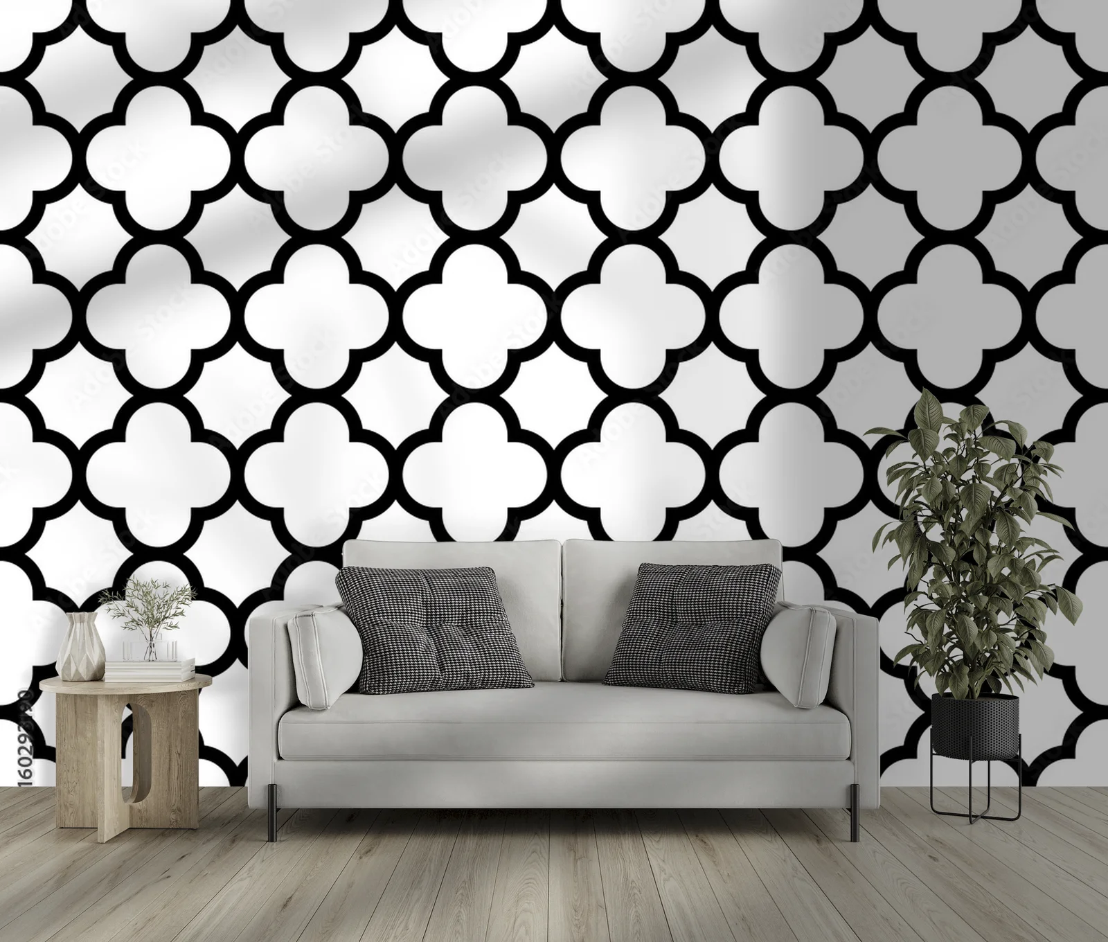 Elegancki motyw w monochromatycznej harmonii