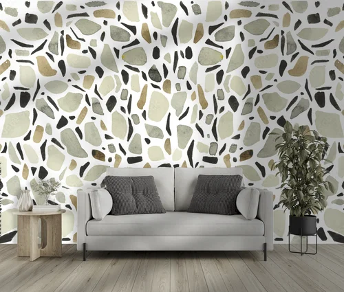 Elegancka harmonia bieli z terrazzo w unikalnym stylu