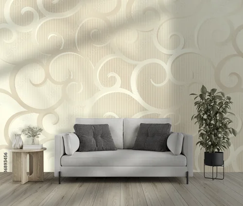 Eleganckie spirale w odcieniach srebrzystego beżu