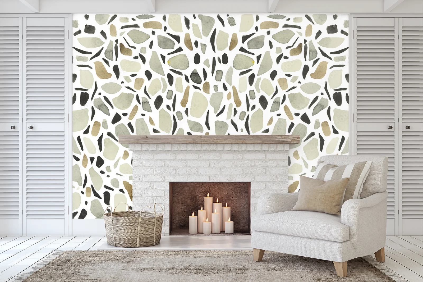 Elegancka harmonia bieli z terrazzo w unikalnym stylu