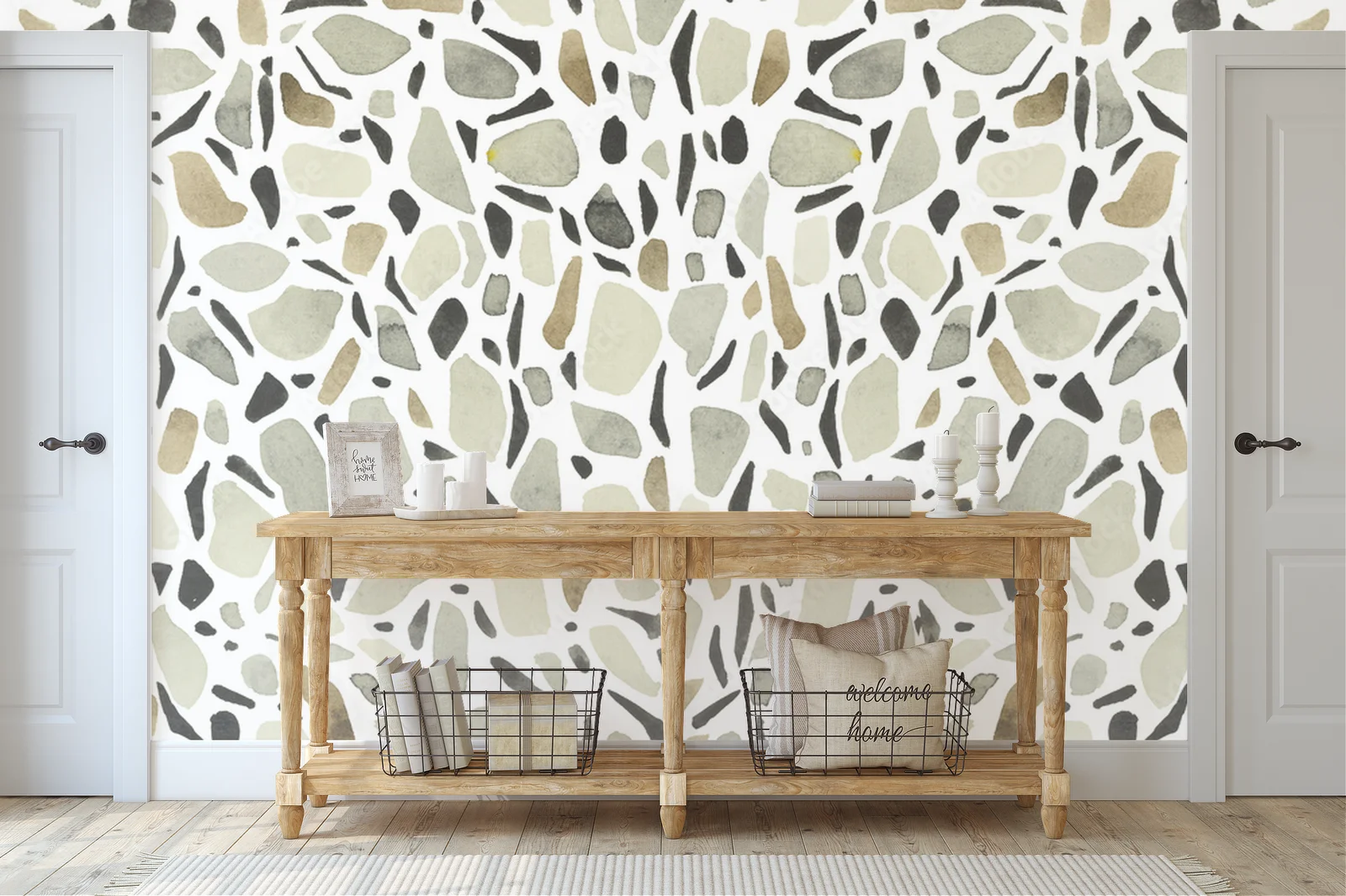 Elegancka harmonia bieli z terrazzo w unikalnym stylu