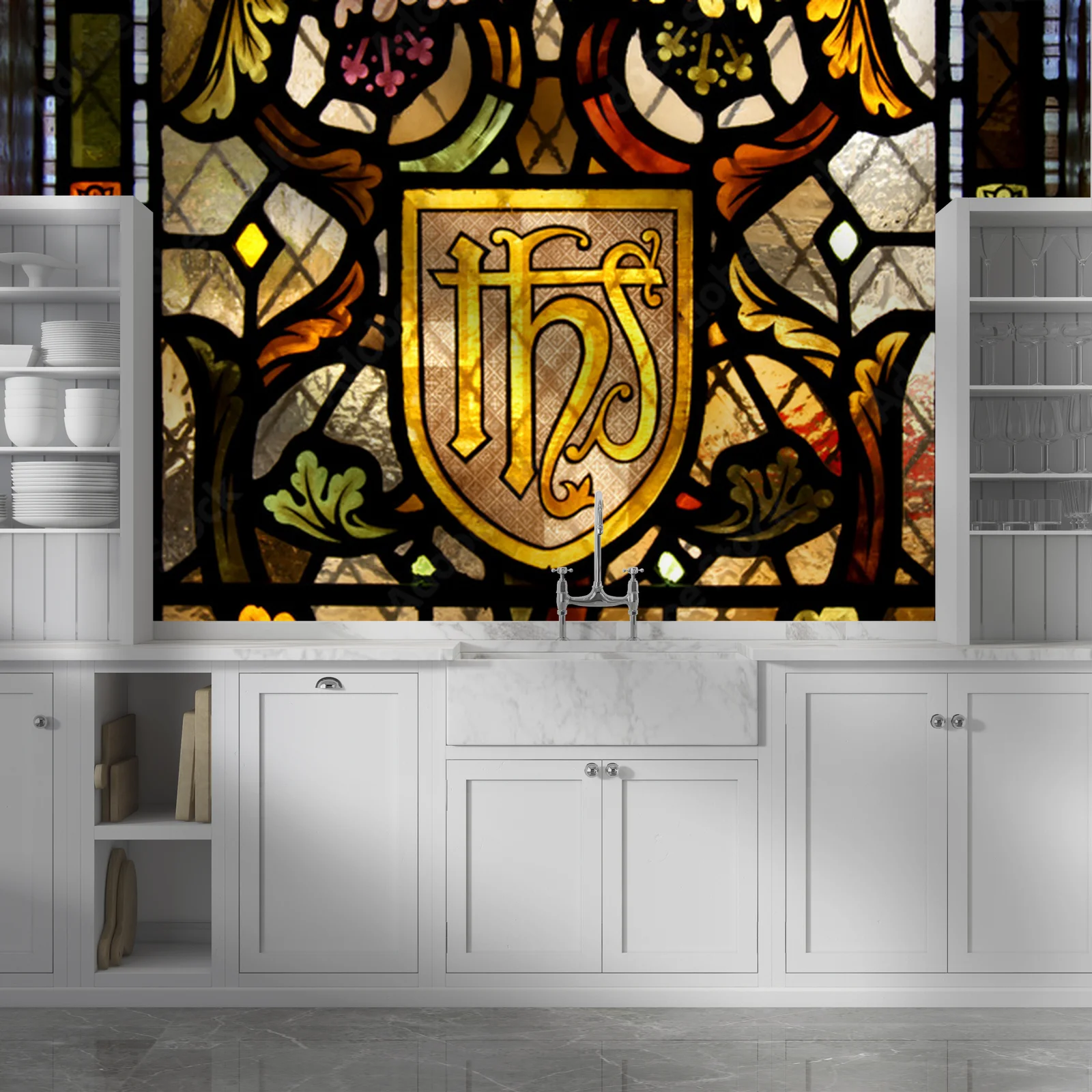 Mosaic w intensywnych odcieniach światła