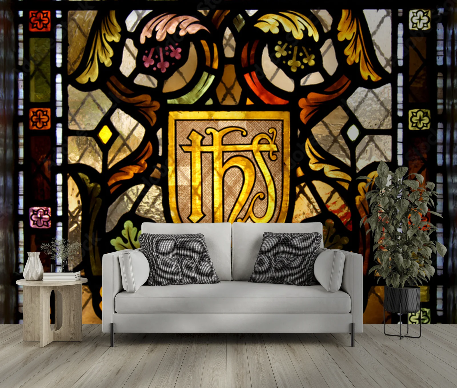 Mosaic w intensywnych odcieniach światła