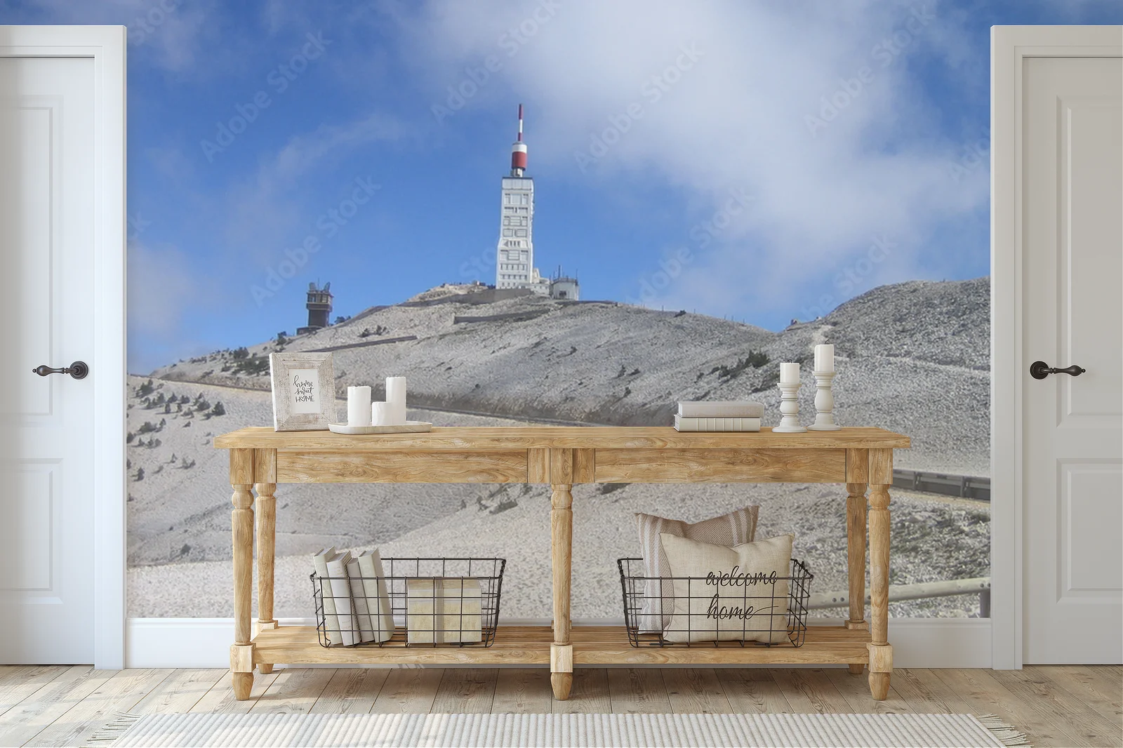 Delikatne odcienie nieba nad Mont Ventoux