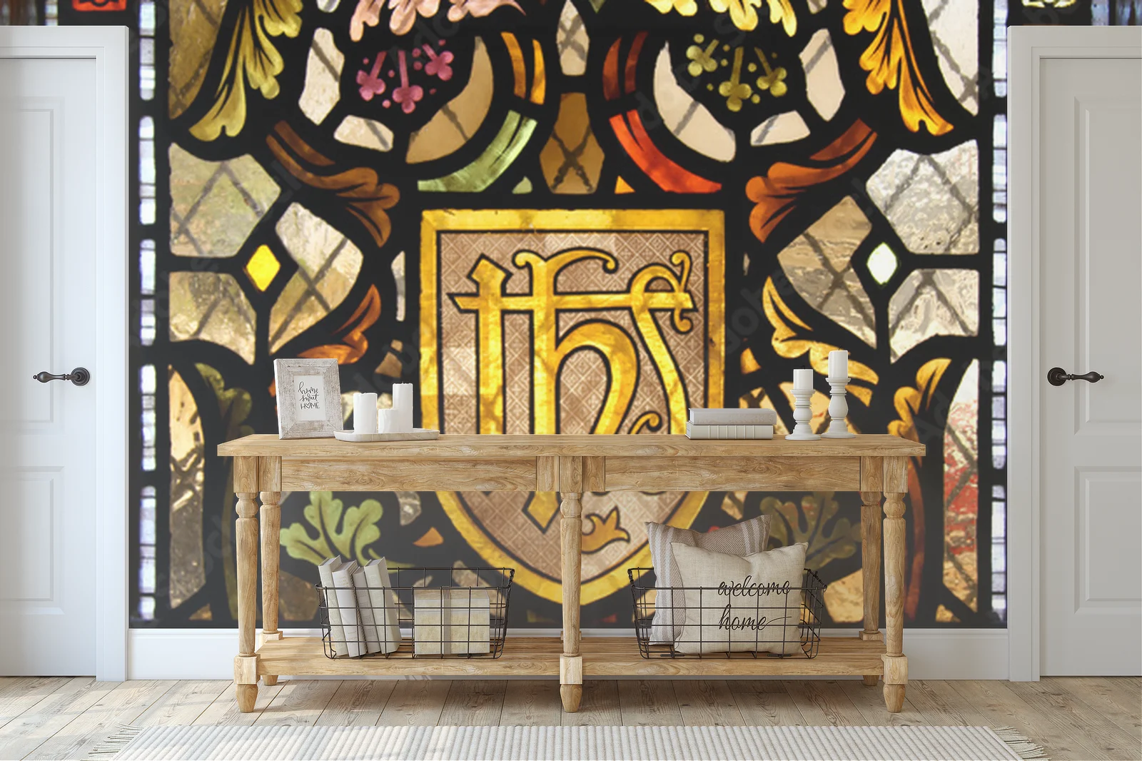 Mosaic w intensywnych odcieniach światła