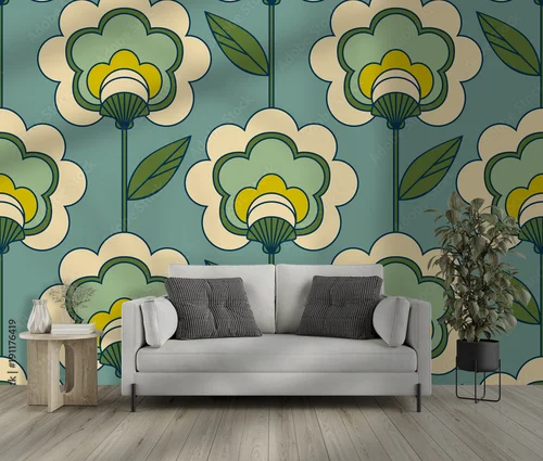 Retro florystyczna harmonia w stonowanych odcieniach