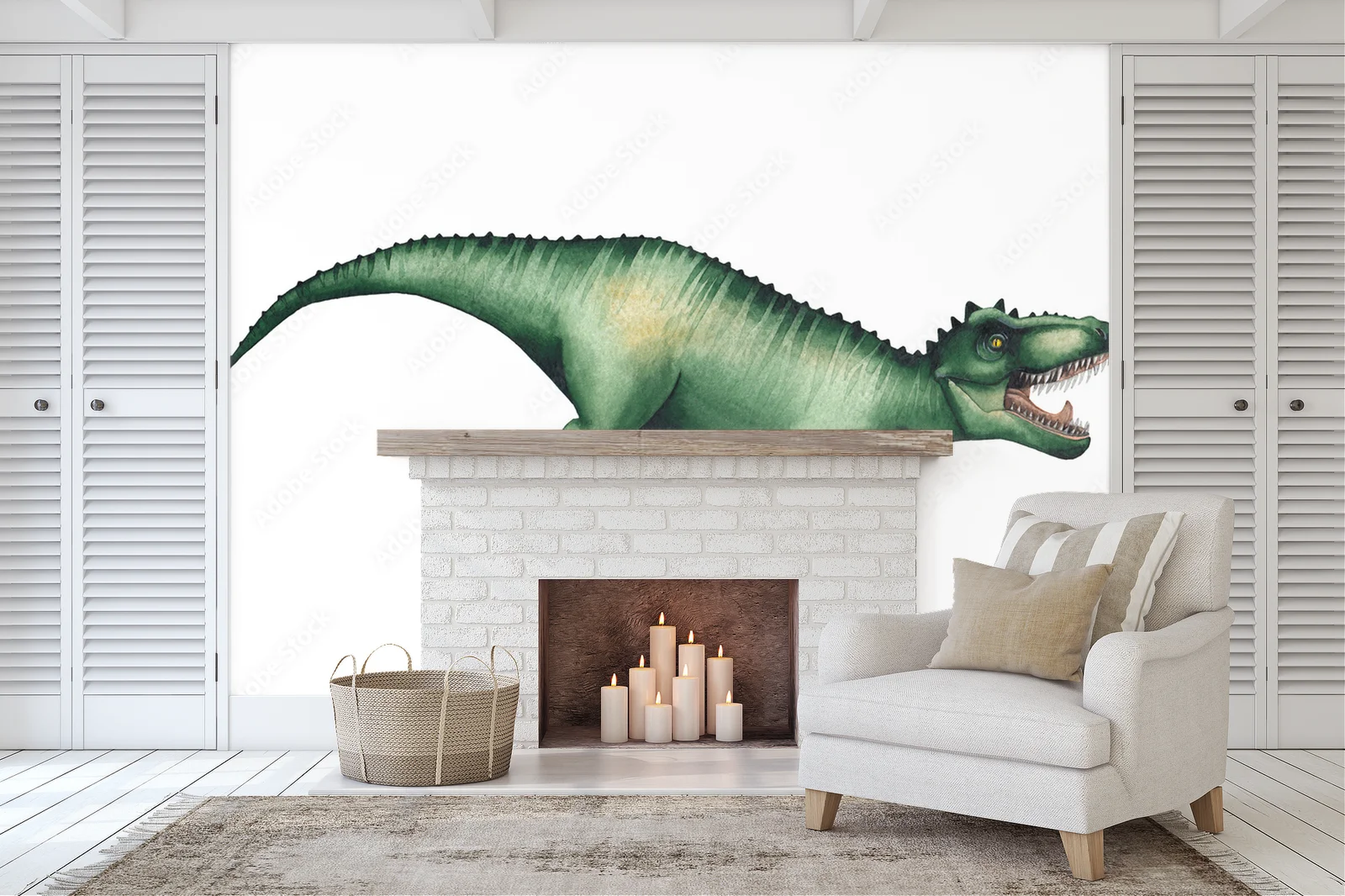 Naturalistyczny urok dinozaurów w delikatnych barwach