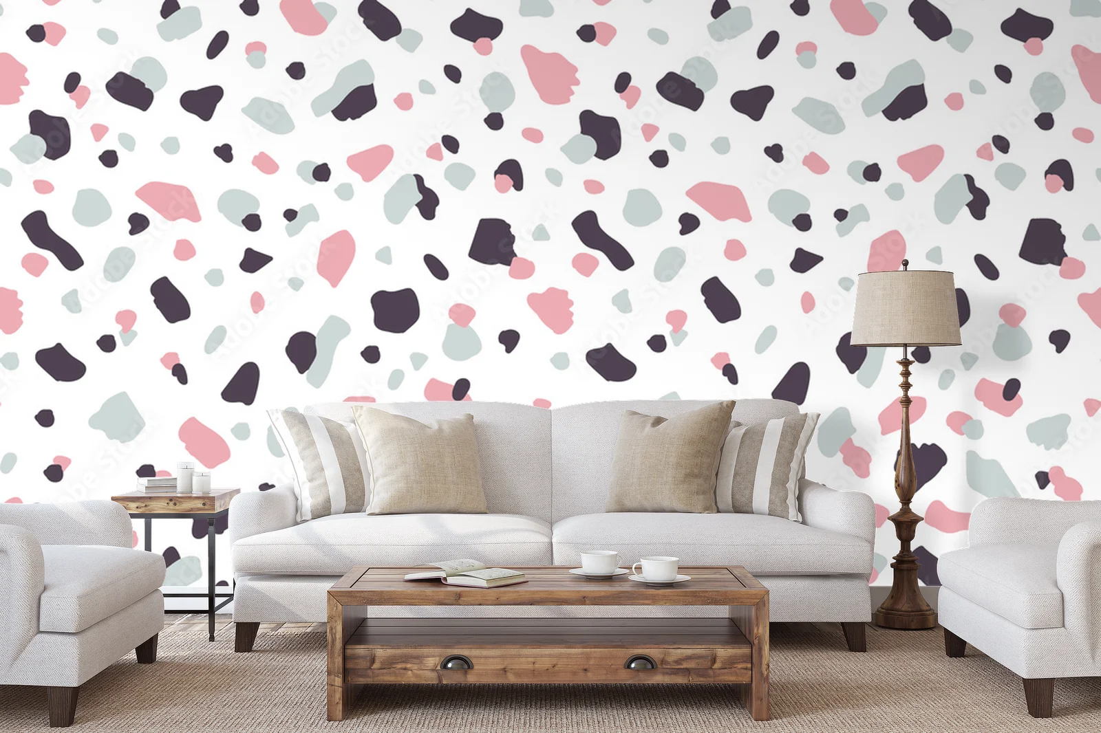 Nowoczesny styl terrazzo w eleganckich odcieniach