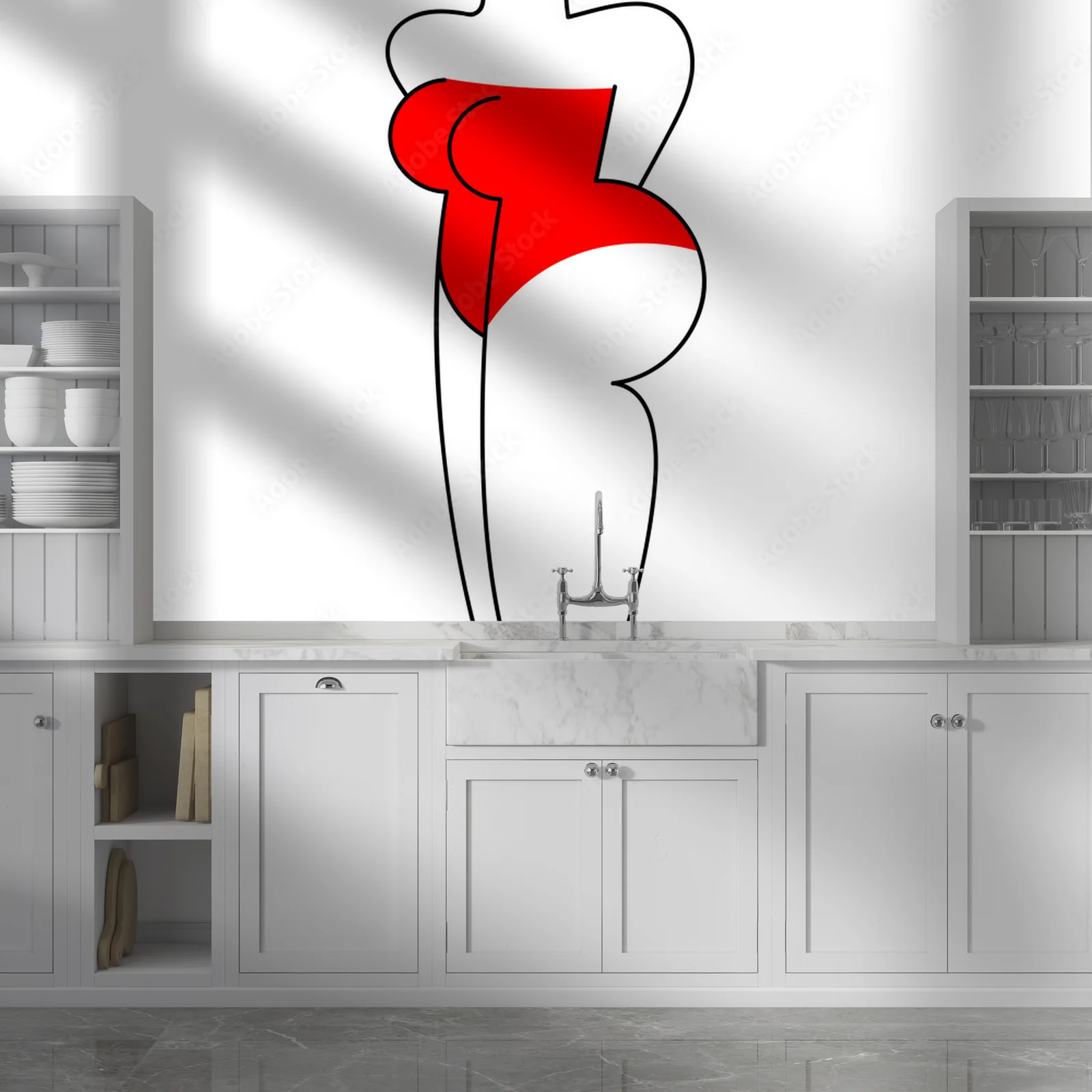 Elegancka sylwetka w subtelnych odcieniach