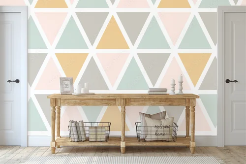 Nowoczesny geometryczny szyk w pastelowych tonach