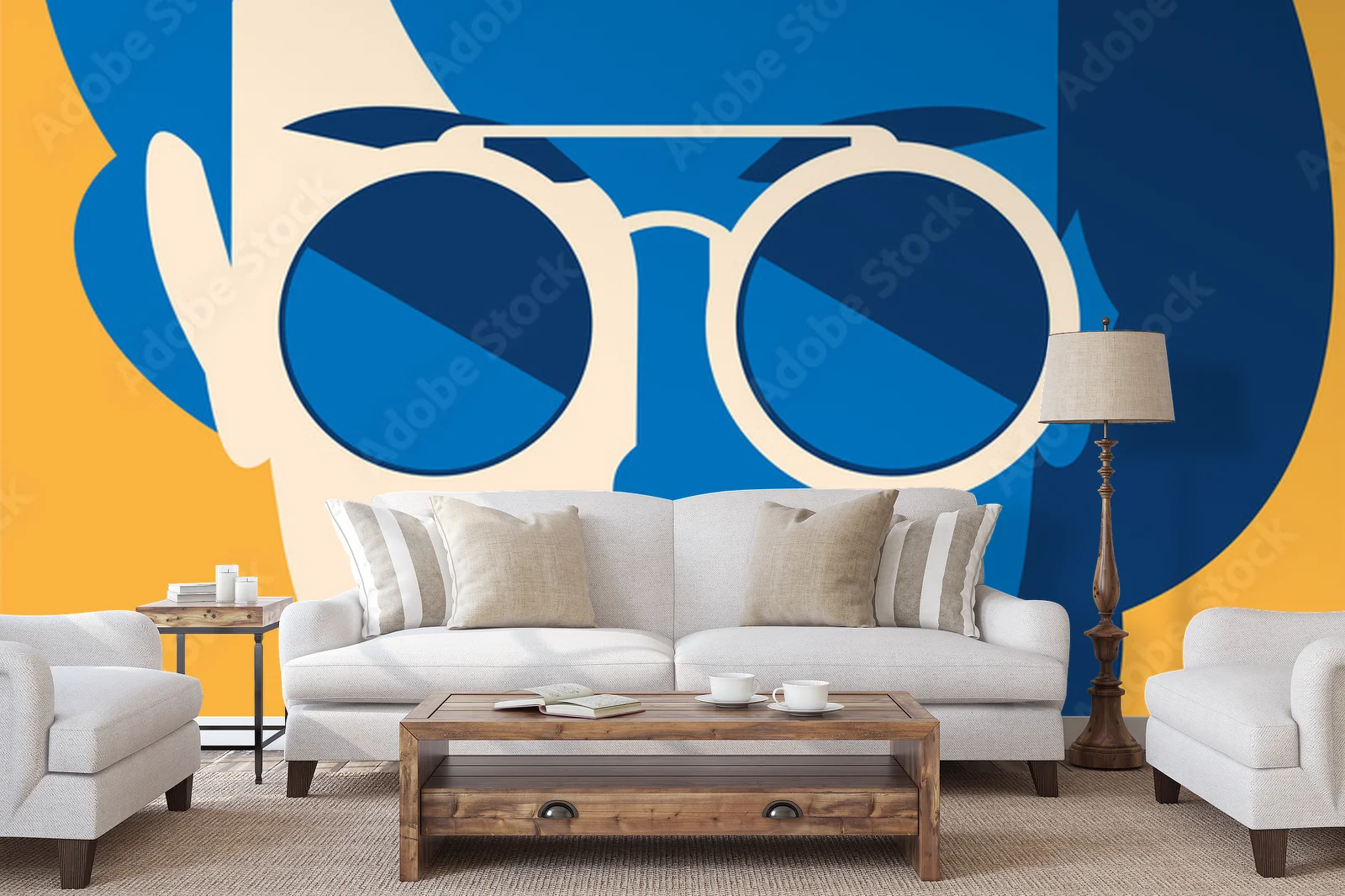 Stylowe retro w odcieniach letniego nieba