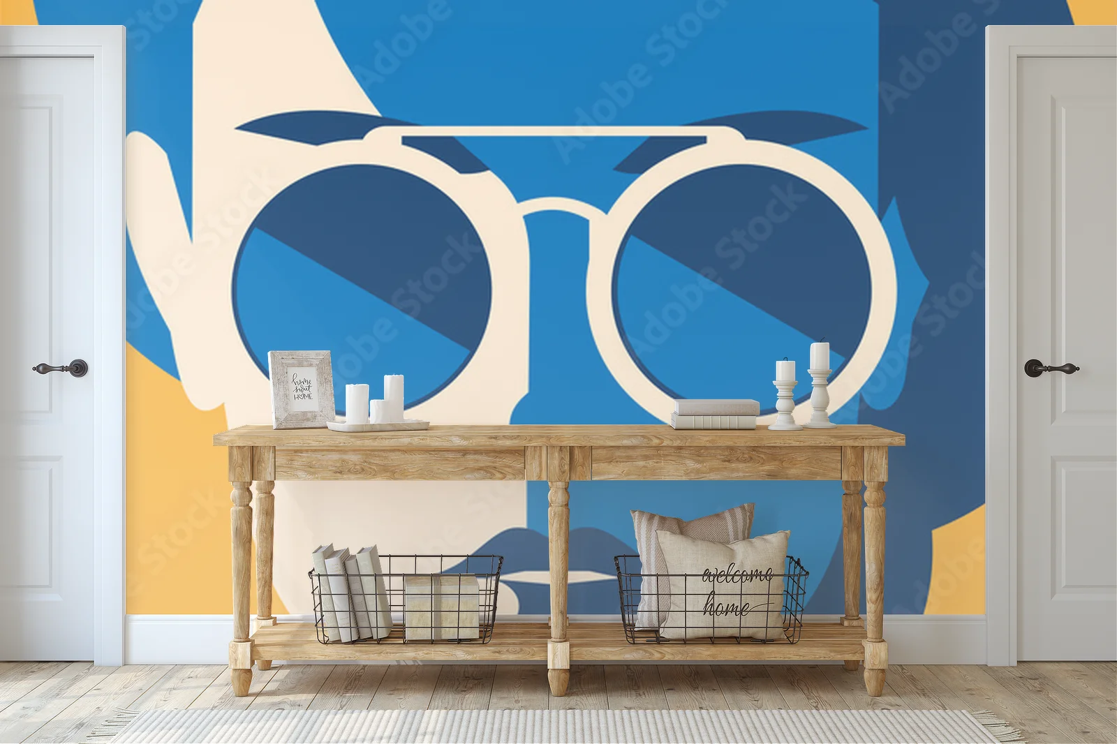 Stylowe retro w odcieniach letniego nieba