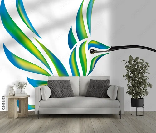 Tropikalne kolibry w delikatnych odcieniach