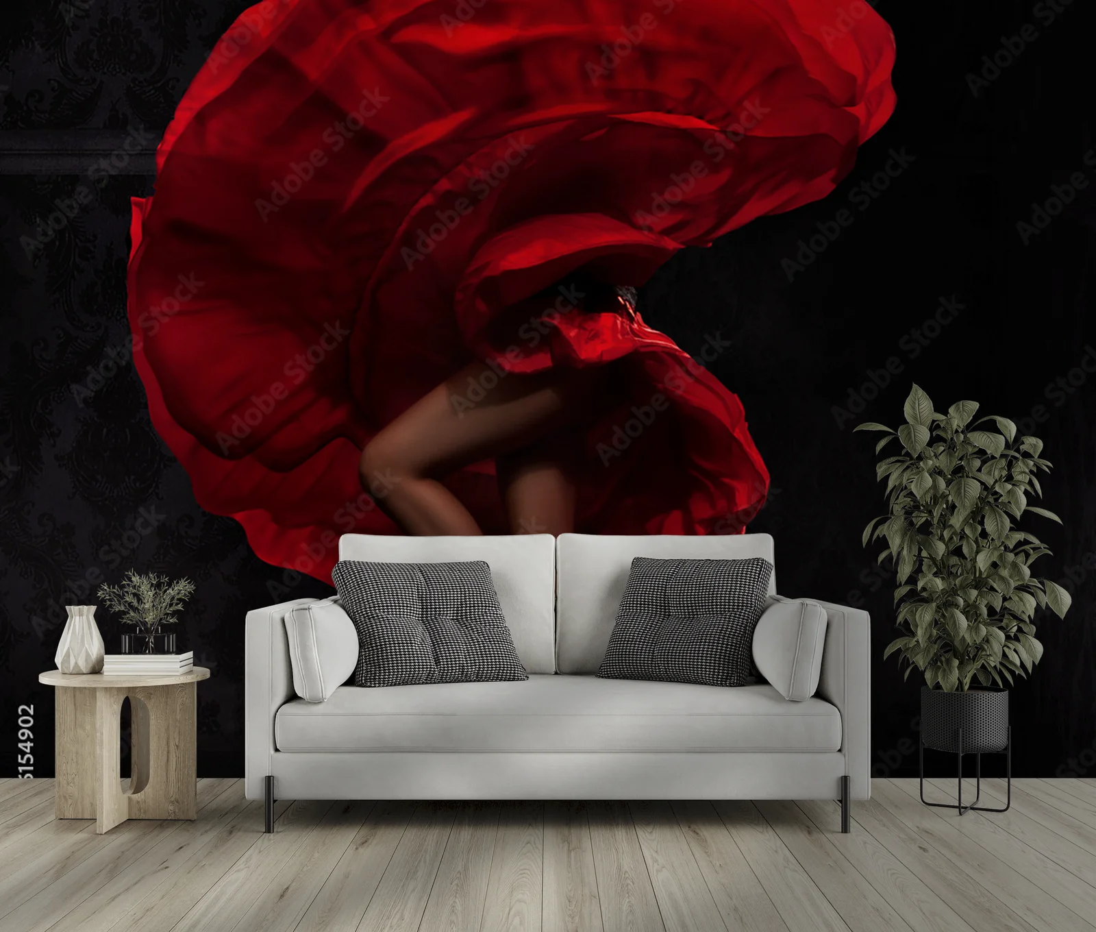 Pasja flamenco w eleganckiej czerni