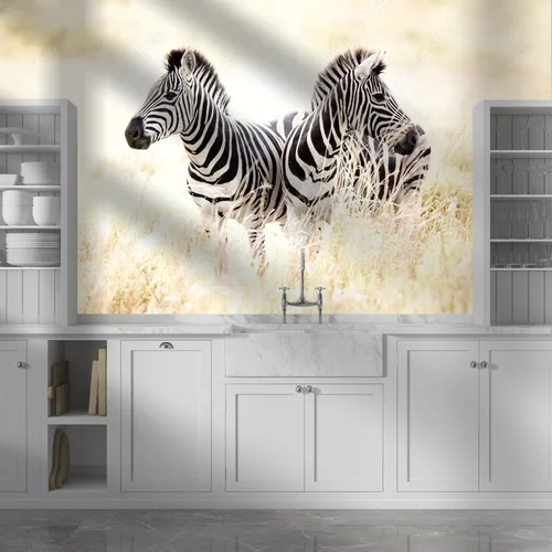 Elegancka zebra w delikatnych odcieniach