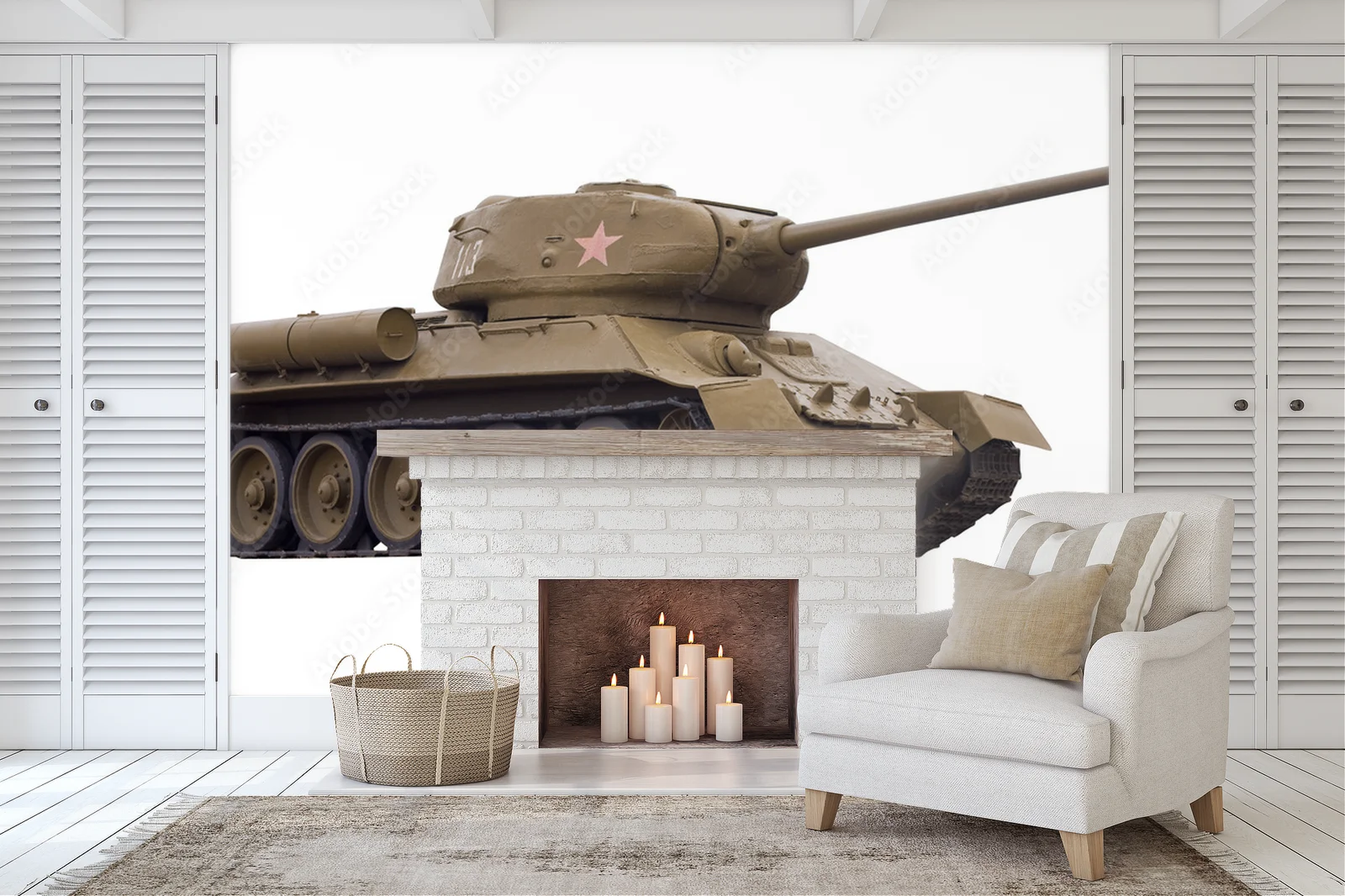 Legendarny T-34-85 w białej harmonii