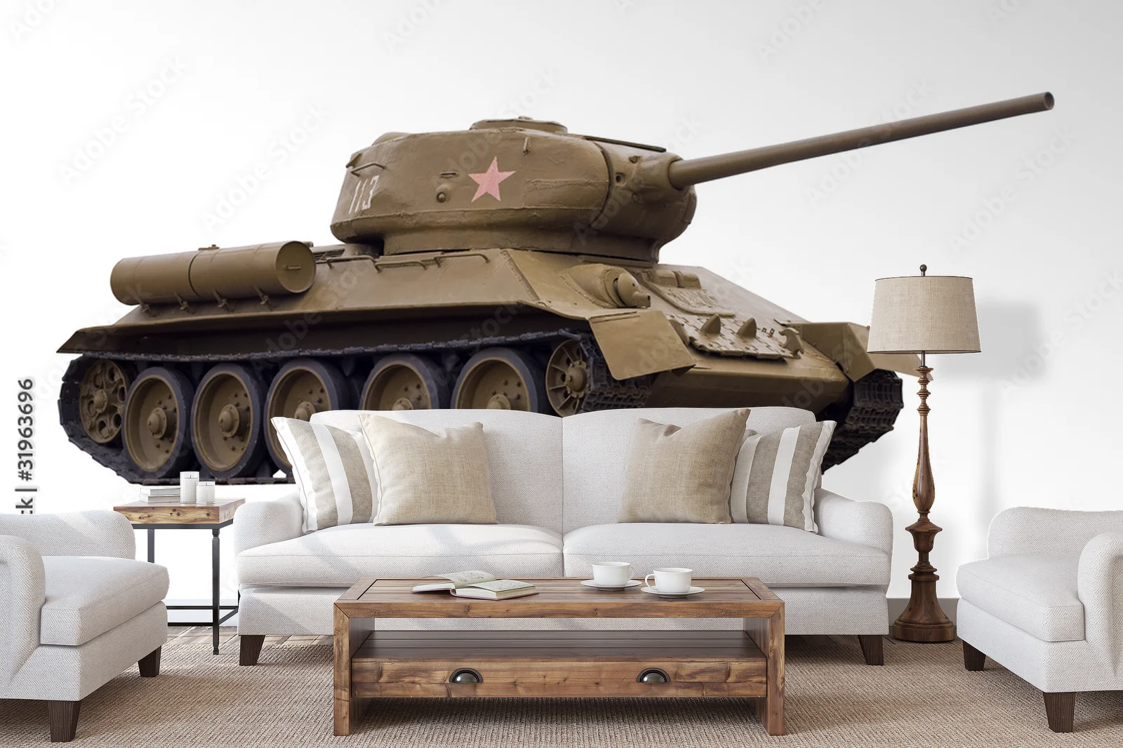 Legendarny T-34-85 w białej harmonii