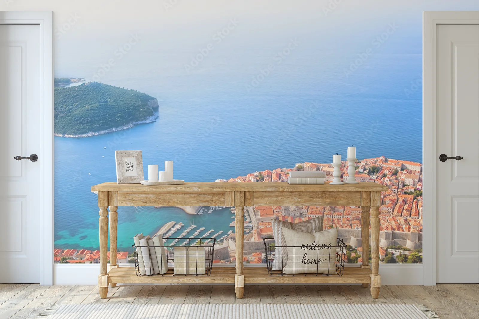 Atrakcyjne ujęcie Dubrovnika z lotu ptaka