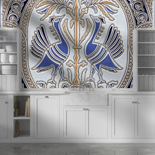 Elegancka harmonia pasteli w azulejo