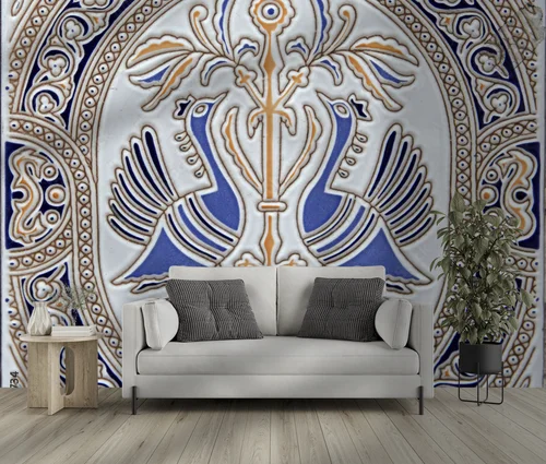 Elegancka harmonia pasteli w azulejo