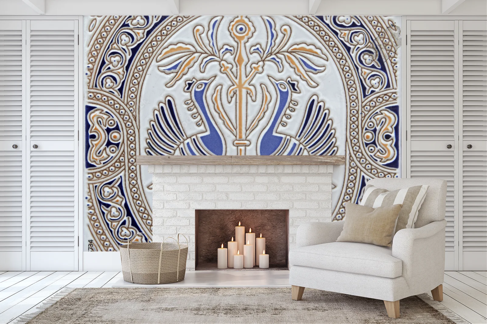 Elegancka harmonia pasteli w azulejo