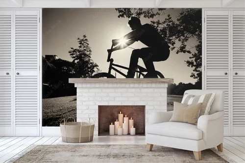 Energiczne akrobacje w monochromatycznym stylu