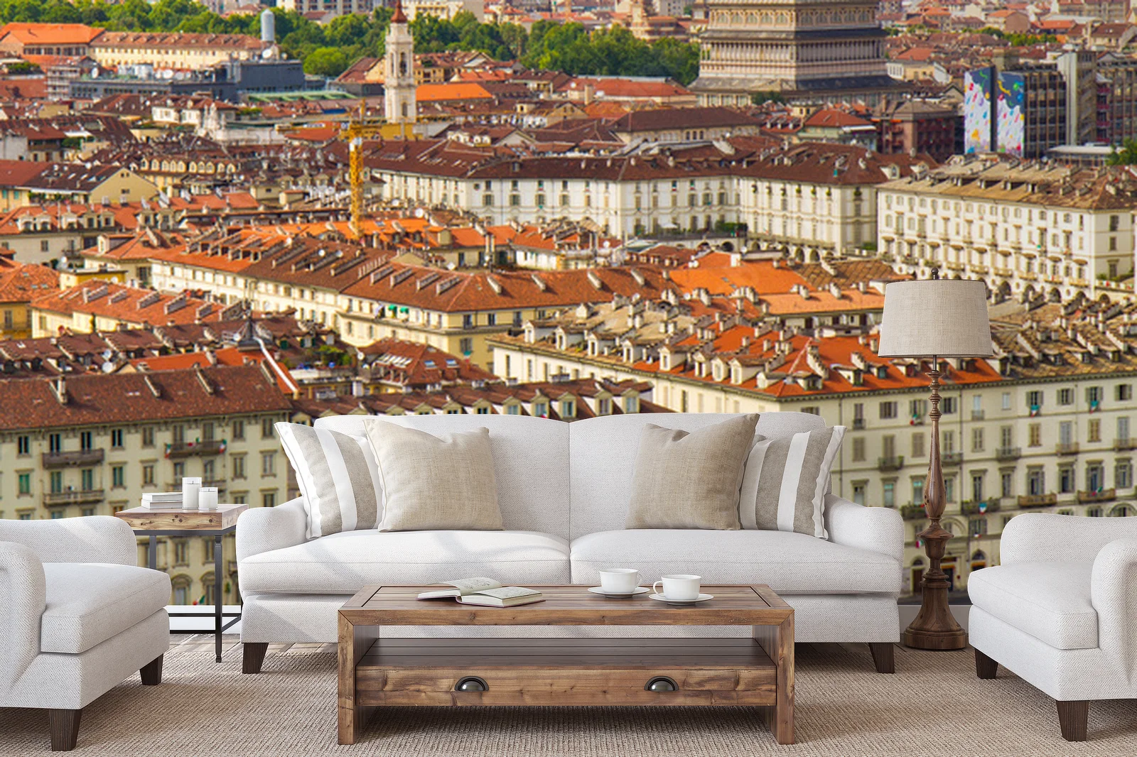 Panoramiczny widok na Torin z majestatyczną Mole Antonelliana