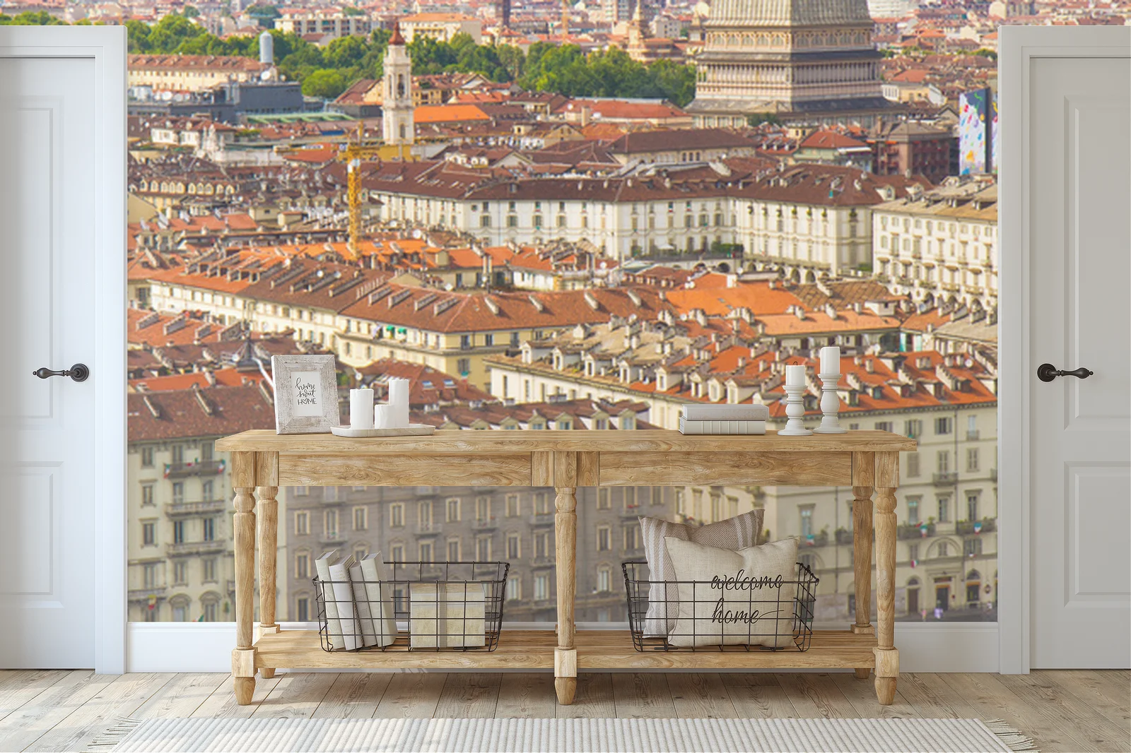 Panoramiczny widok na Torin z majestatyczną Mole Antonelliana