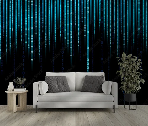 Futurystyczny wzór w eleganckiej czerni