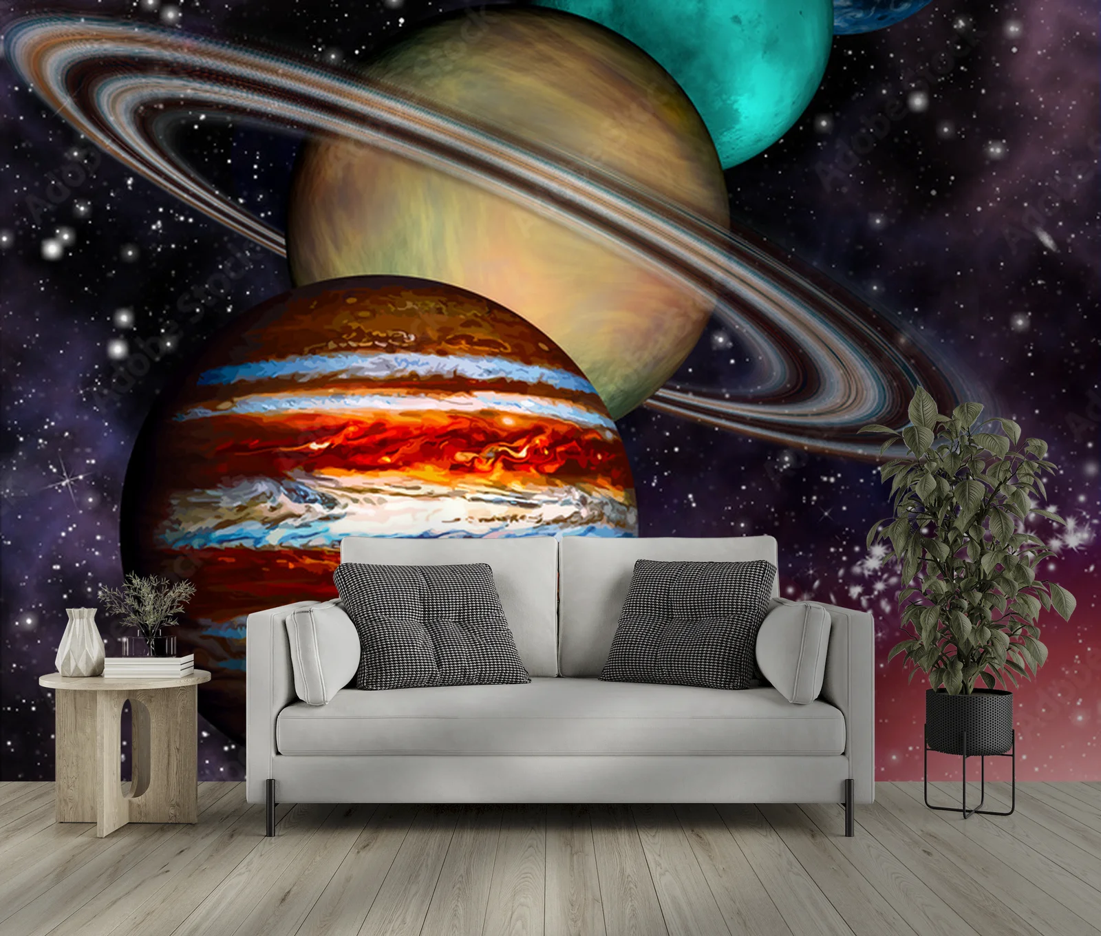 Kosmiczna harmonia: 9 planet w galaktycznej scenerii