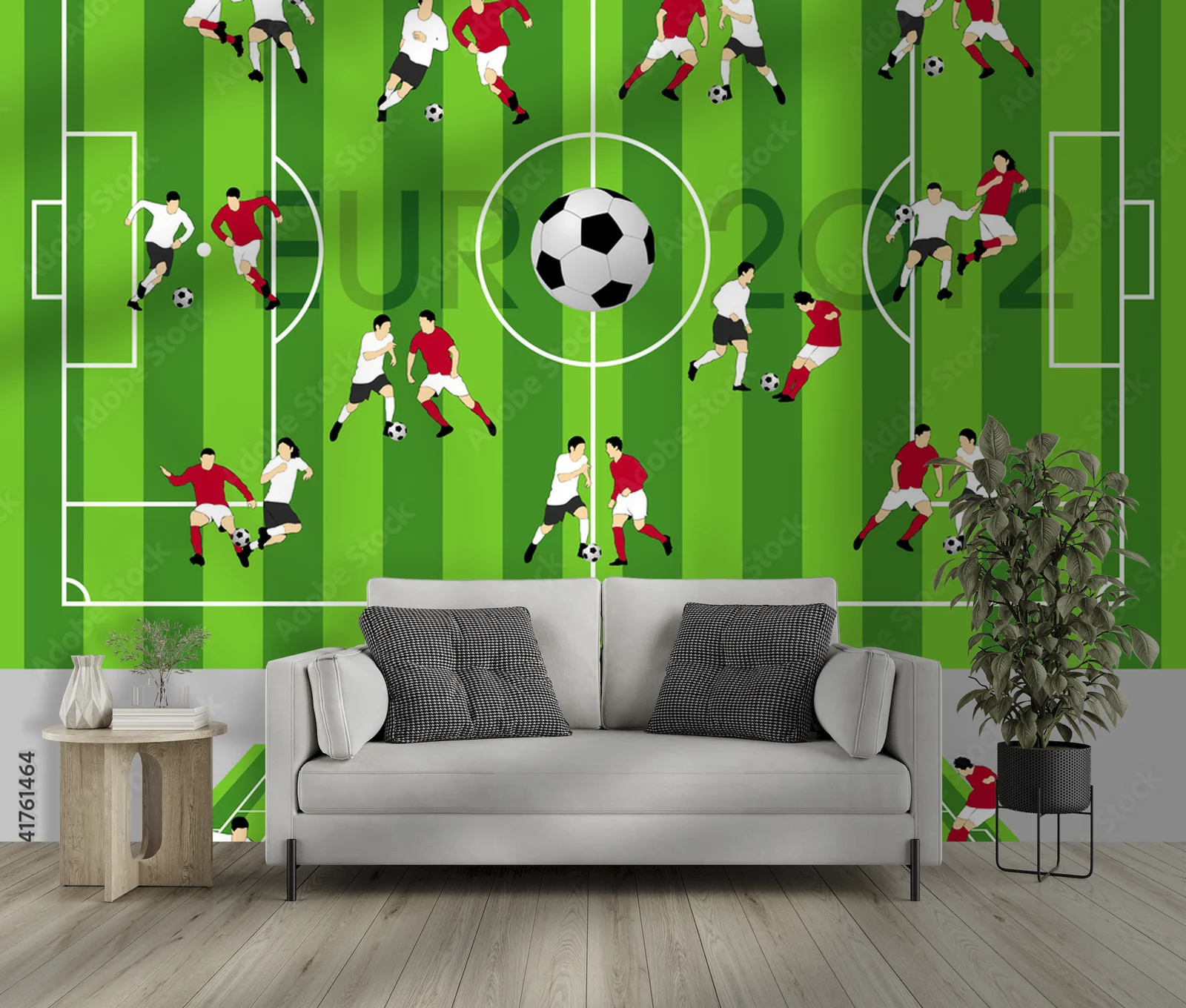 Soccerowy zapał w intensywnych odcieniach zieleni